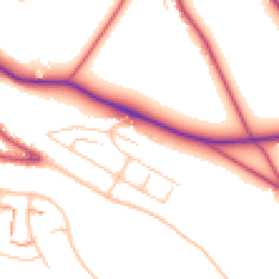 Daytime road noise heatmap for BR4 9DH