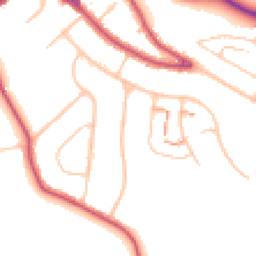 Daytime road noise heatmap for BR4 9EG