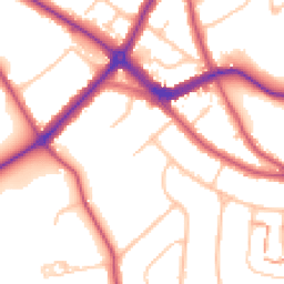 Daytime road noise heatmap for BR4 9JJ