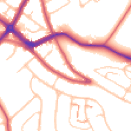 Daytime road noise heatmap for BR4 9JP