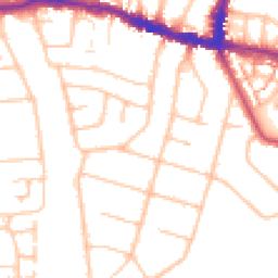 Daytime road noise heatmap for BR4 9NG