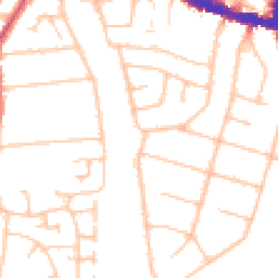 Daytime road noise heatmap for BR4 9NL