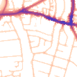 Daytime road noise heatmap for BR4 9NY