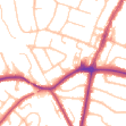 Daytime road noise heatmap for BR6 0AB