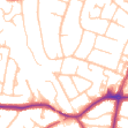 Daytime road noise heatmap for BR6 0AG