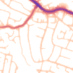 Daytime road noise heatmap for BR6 0AN