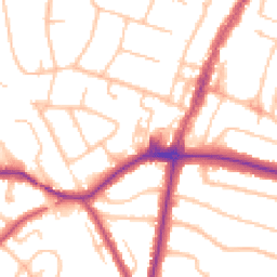 Daytime road noise heatmap for BR6 0AT