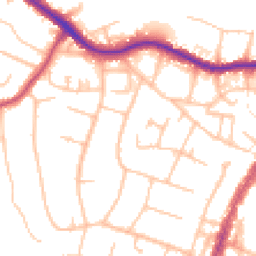 Daytime road noise heatmap for BR6 0AZ