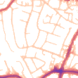 Daytime road noise heatmap for BR6 0BB