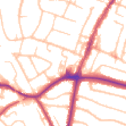 Daytime road noise heatmap for BR6 0BF
