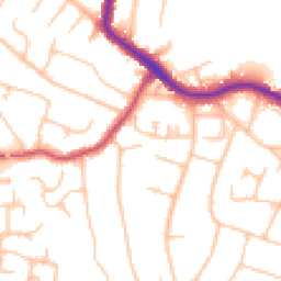 Daytime road noise heatmap for BR6 0BJ
