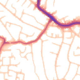 Daytime road noise heatmap for BR6 0BN