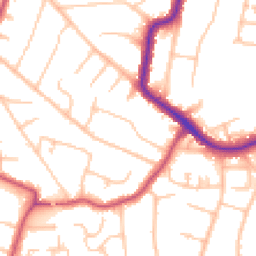 Daytime road noise heatmap for BR6 0BT