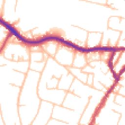 Daytime road noise heatmap for BR6 0DN