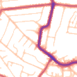 Daytime road noise heatmap for BR6 0DU