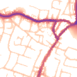Daytime road noise heatmap for BR6 0HB