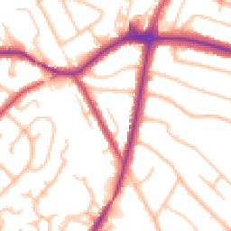 Daytime road noise heatmap for BR6 0SP