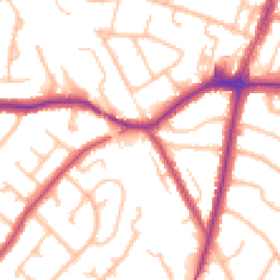 Daytime road noise heatmap for BR6 0XB