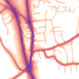 Daytime road noise heatmap for BR6 6BP