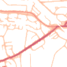 Daytime road noise heatmap for BR6 6EG