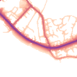 Daytime road noise heatmap for BR6 7AQ