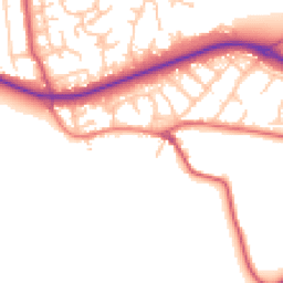 Daytime road noise heatmap for BR6 7BA