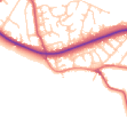 Daytime road noise heatmap for BR6 7BD