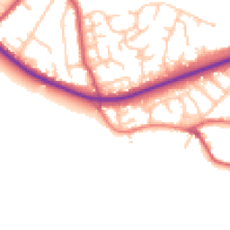 Daytime road noise heatmap for BR6 7BP