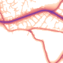 Daytime road noise heatmap for BR6 7DB