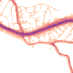 Daytime road noise heatmap for BR6 7DQ