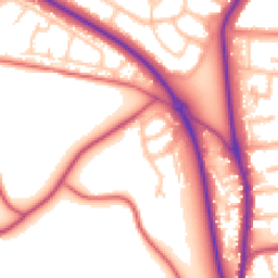 Daytime road noise heatmap for BR6 7EX