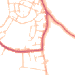 Daytime road noise heatmap for BR6 7FA