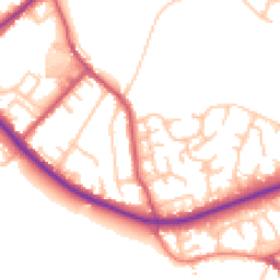 Daytime road noise heatmap for BR6 7FJ