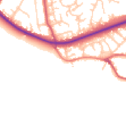 Daytime road noise heatmap for BR6 7GB
