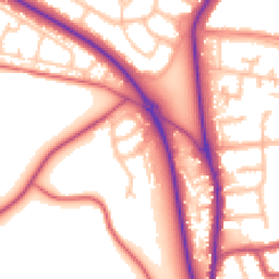 Daytime road noise heatmap for BR6 7HB
