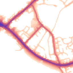 Daytime road noise heatmap for BR6 7HS