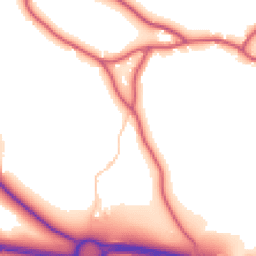 Daytime road noise heatmap for BR6 7QP