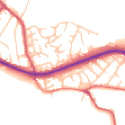 Daytime road noise heatmap for BR6 7TE