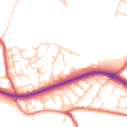 Daytime road noise heatmap for BR6 7UL