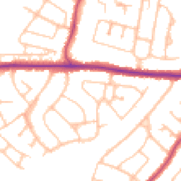 Daytime road noise heatmap for BR6 8AN