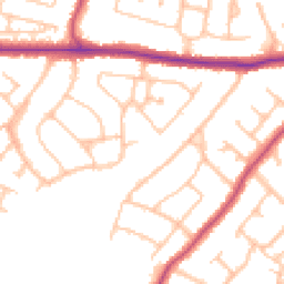 Daytime road noise heatmap for BR6 8AX