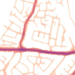 Daytime road noise heatmap for BR6 8BD