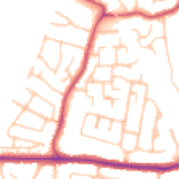 Daytime road noise heatmap for BR6 8DN