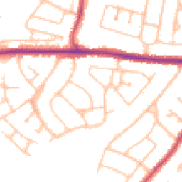 Daytime road noise heatmap for BR6 8EE