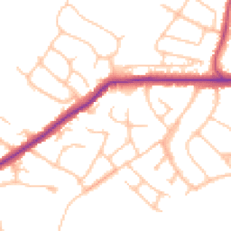Daytime road noise heatmap for BR6 8HS