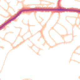 Daytime road noise heatmap for BR6 8NA