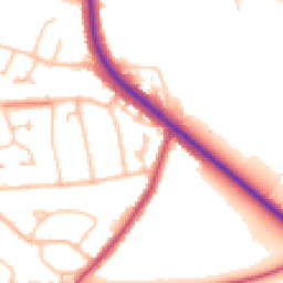Daytime road noise heatmap for BR6 9ES