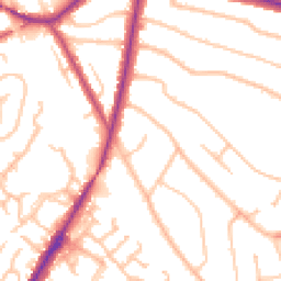 Daytime road noise heatmap for BR6 9HP