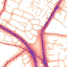 Daytime road noise heatmap for BR6 9NH