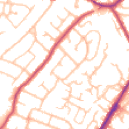 Daytime road noise heatmap for BR6 9QF